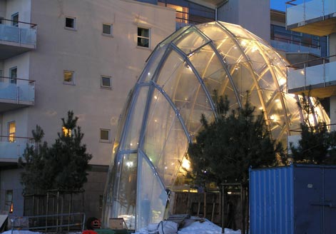 Glasbubblan vid Södertorpsgården