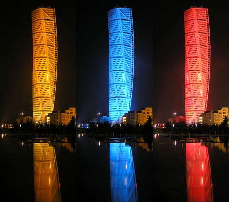 Turning Torso in color