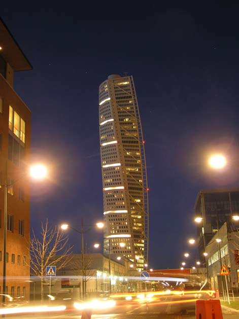 Turning Torso: Bright lights, big city