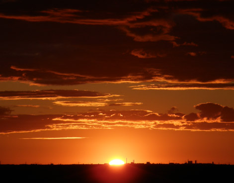 Solnedgång över Köpenhamn