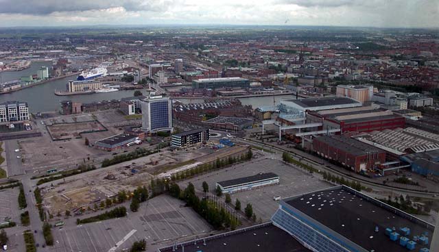 Utsikten frn toppen av Turning Torso t ost-nordost